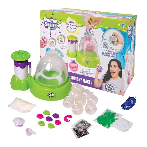 Doctor Squish Squishy Maker Station | DIY Make Your Squishies Kit | All Inclusive with Sparkles & Slime Powder | Ages 8 & Up