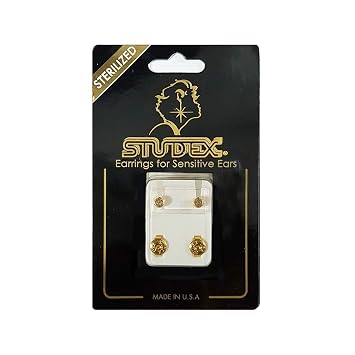 Studex Sterilized Piercing Earrings * Ear Stud * Birthstar * April * Regular