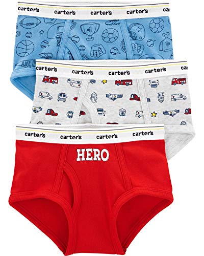Carter's Boys' 3 Pack Monkey Superhero Cotton Briefs