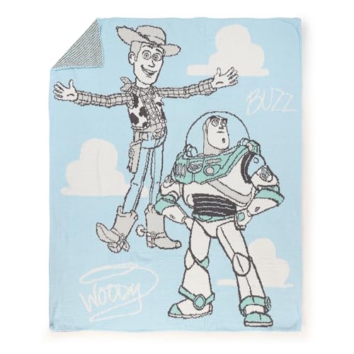 Image of Jay Franco Kids Plush Throw Blanket - Soft & Comfy Fluffy 50x70 Inches Throw for Couch or Bed - Cozy Home Decor for Living Room & Bedroom, Multi - Toy Story