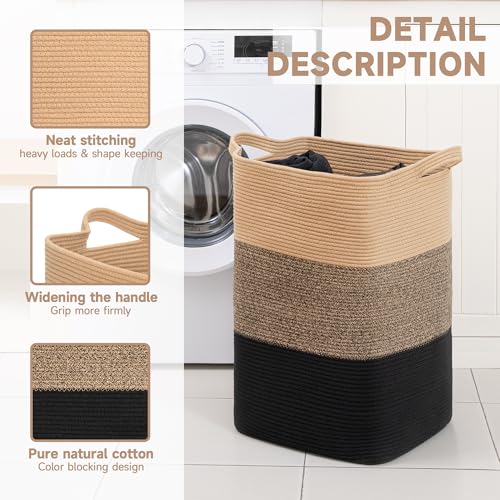 50% Off CLHMILY&Z 95L Laundry Basket - Jute Rope Storage Bin - Image 5