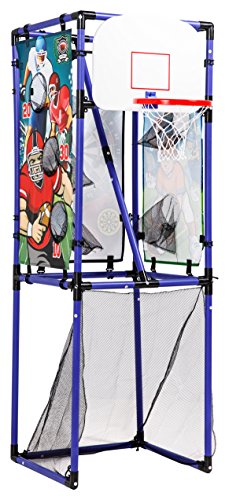 Sport Squad 5-in-1 Multi-Sport Toss Game Set - Play Football, Baseball, Basketball, Soccer