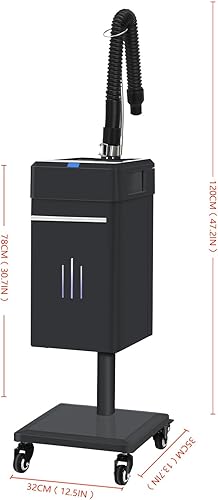 Miniatura 2 de Nano vaporizador para el cabello, procesador profesional de pelo de anión micro niebla con base rodante para reparación de cuidado profundo del