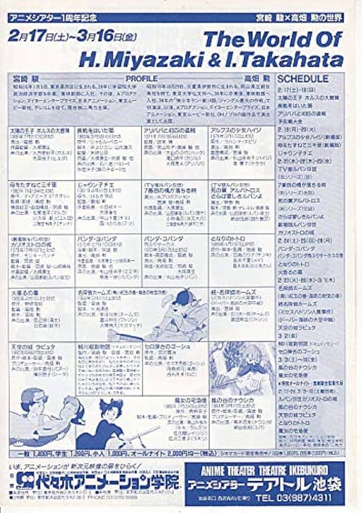 劇場版　アニメ　チラシ 1980年代 劇場公開 アニメ映画 チラシ 12種セット （7） - メルカリ