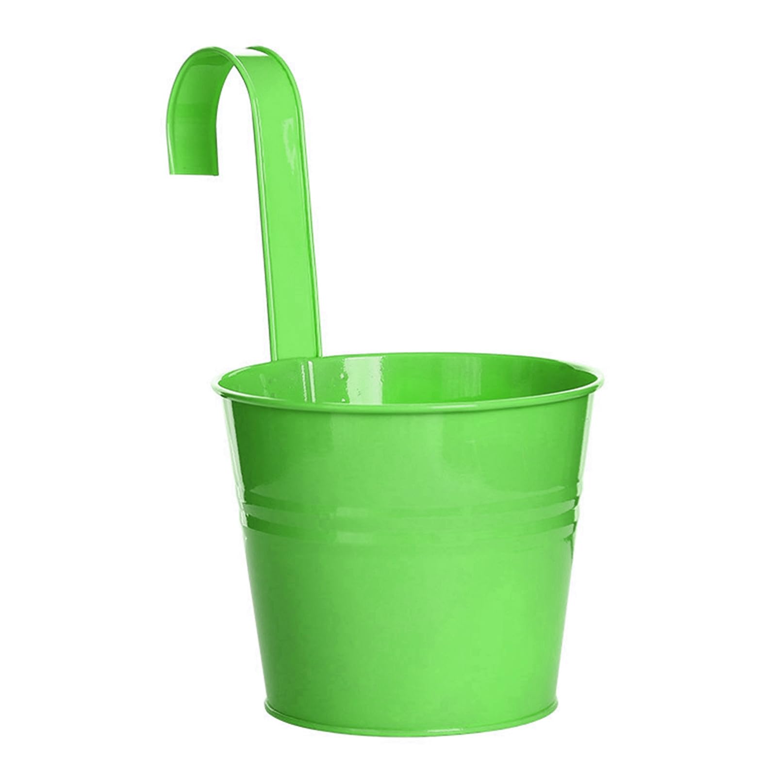 Plant Planter Hanging Flower Pot Sturdy Natural Style Iron Exquisite Metal Bucket for Balcony Hanging Flower Pot Garden
