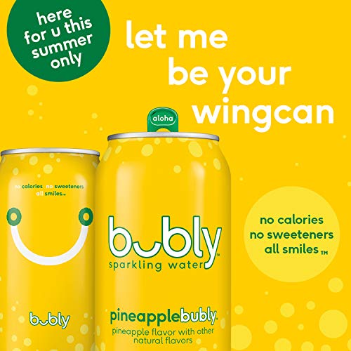 bubly Sparkling Water, Summer Variety Pack, 12oz Cans (18 Pack)