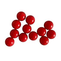 Vista 1 de 0.472 in 10pcs Delrin Polioximetileno (POM) Bolas de rodamiento de plástico sólido hechas a medida en rojo