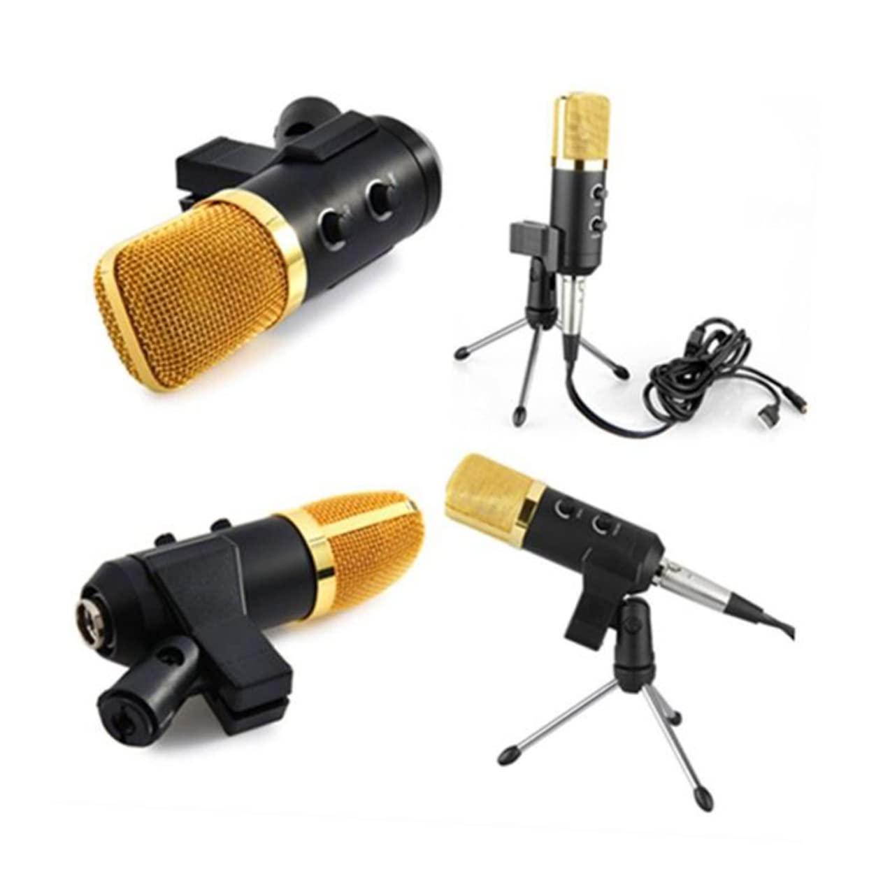 BESPORTBLE USB-kondensatormikrofon Mit Integriertem Hall-chip Und Echofunktion Inklusive Ständer Für Tonaufnahmen Sound Und Bass-Klang Geeignet Für Heimgebrauch Und Ktv