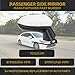 Dasbecan Passenger Side Door Mirror Compatible with Toyota Corolla 2020-2025 Sedan-Power Adjustment Manual Fold Non-Heated-Right Rearview Mirror Assembly Replace TO1321391 3Pins Painted White