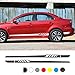 2 pièces Autocollant latéral de Voiture Porte en Vinyle Accessoires de réglage Automatique, pour Mitsubishi Lancer 10 9 EX Outlander 3 ASX L200 Ralliart Competition