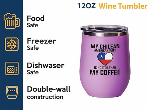 Miniatura 7 de Flairy Land Wife Red Edition Vaso de vino de 12 onzas  My Argentine American  Amazing Mom of Kids Super Mom Mama Wife Grandma Women from Daughter