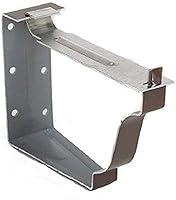 Amerimax 5-Inch Brown Fascia Brackets 4-Pack - Durable Aluminum Snap-On for Secure Downspout Mounting