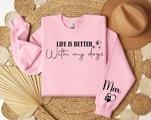 Custom Dog Mom Shirt, Dog Mom Sweatshirt, Dog Mama Sweater, Gift for Dog Mom, Funny Dog Mom Pullover4