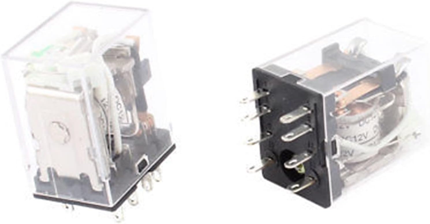 20pcs HH52PL DC 12V Coil DPDT Green LED Lamp Light General Purpose Power Relay