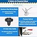 Power Mixer Pneumatic Agitator Clamp-On Drum Agitator Industrial-Grade Pneumatic Shaker Paint Stirring Tool，5 Gallon Pneumatic Paint Mixer with Stand, 2600 Air Agitator Machine, Adjustable H