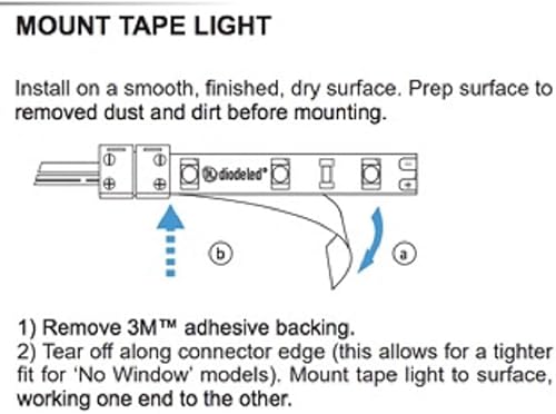 Miniatura 4 de Diode LED Blaze™ Basics 200 LED Cinta de luz 12V 2700K 16.4ft 2.93/ft Carrete