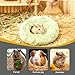 LAIRIES Guinea Pigs Bed Small Animal Bedding Donut-Shaped Burrowing Pet Bed Soft and Warm Hideaway with Spandex and Fleece Bottoms Cozy Carrier, Cage Accessories