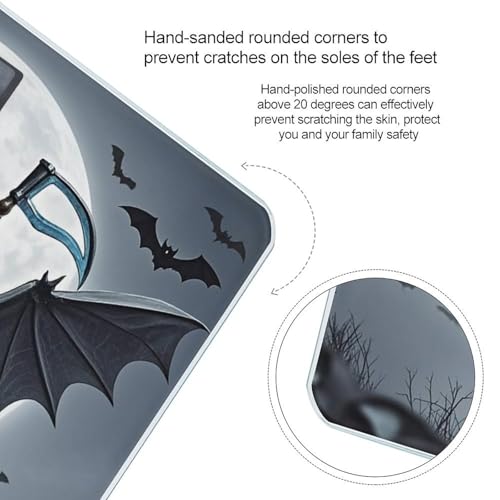 Báscula digital Bat Death Moon de vidrio templado miniatura 4