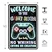 Gaming Room Metal Sign Gamer Wall Decor For Boys Game Room Bedroom Gamers Aluminum Rust 12