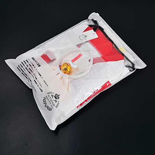 Japanese Anime Red And White Kimono Fox Cosplay Costume Furry Fox Ear Mask With Socks L #TOP5