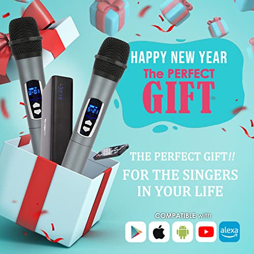 M200 - Bluetooth Microphone With Speaker - Karaoke Machine With Bluetooth Microphone - Karaoke Speaker For Adults - Wireless Portable Pa System - Karoke System Set For Party (M200) #TOP1