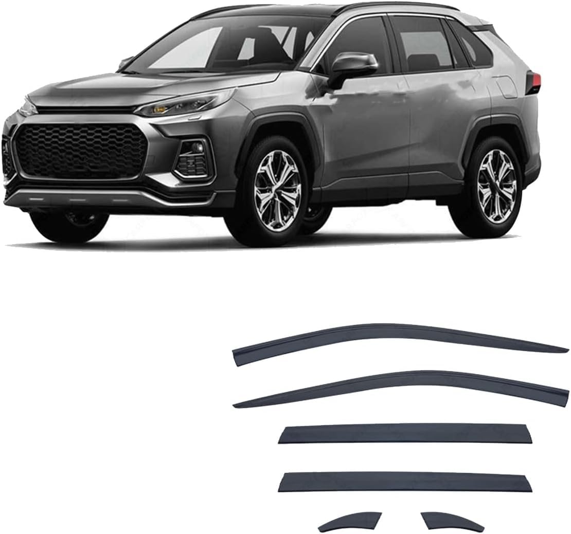 Liufangfc Normal Wind Deflectors For Suzuki Across Mk1-Xa50 2020+ – 4Pc Tape-On Smoked Visors, Weatherproof, Anti-Salt/Snow, Low-Noise
