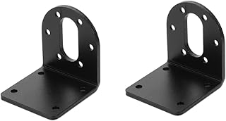 OSALADI 2pcs Motor Bracket Base Motor Fixed Holder Motor Fixed Rack Miniature Holder Motor L- Shape Holder Motor Mounting Bracket Holder Motor Mounting Stand Aluminum Fixture Small Motor