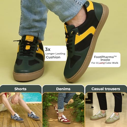 Image of YOHO Stride Men's Trendy Colour-Blocked Slip-On Sneakers (SoS)