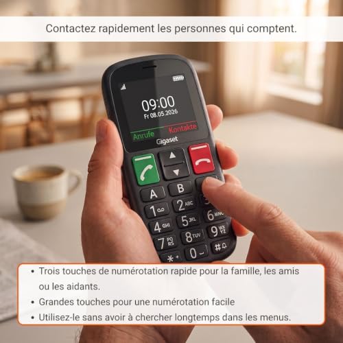 Gigaset GL30 4G 2 2 Touches larges SOS Lampe torche métallisé - vue 5