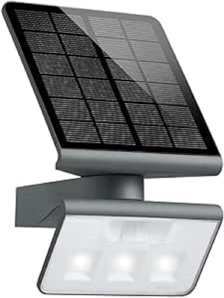 Steinel LED Solarleuchte XSolar L-S ONE anthrazit, Wandlampe, Bewegungsmelder, Nachtlicht, Gartenlampe Solar, 3000 mAh Akku