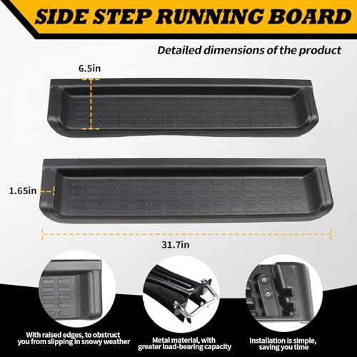 2PCS estribos laterales compatibles con Wrangler TJ 1997-2006 miniatura 2