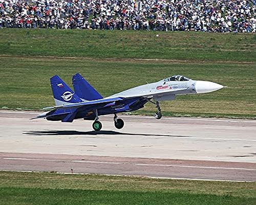 Soviet Sukhoi Su-27 Flanker Fighter Plane 11x14 Photograph Photo Print