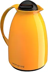 Garrafa térmica de mesa florença 650 ml amarela - Unitermi