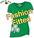 Irish Tee Shirt Women's Shamrock Clover Cute St Patricks Day V-Neck Paddy Day