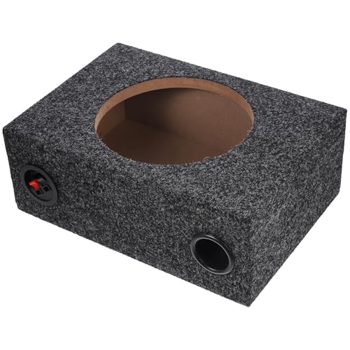Caisson de basses 8 pouces en bois et peluche pour caisson de son de voiture DIY