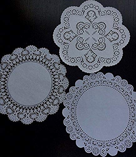 The Baker Celebrations Round Paper Lace Table Doilies – 12 Inch White Decorative Paper Lace Doilies Assortment Of 3 Differnt Patterns (Pack Of 30-10 Of Each) #TOP6