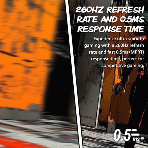 Image of AOC 27G10ZE 27 inch Gaming Monitor, Full HD 1920x1080, Up to 260Hz 0.5ms, HDMI 2.0 x2, Display Port x1, 3-Sided Frameless, Console Gaming Ready, 3-Year Zero-Bright-Dot