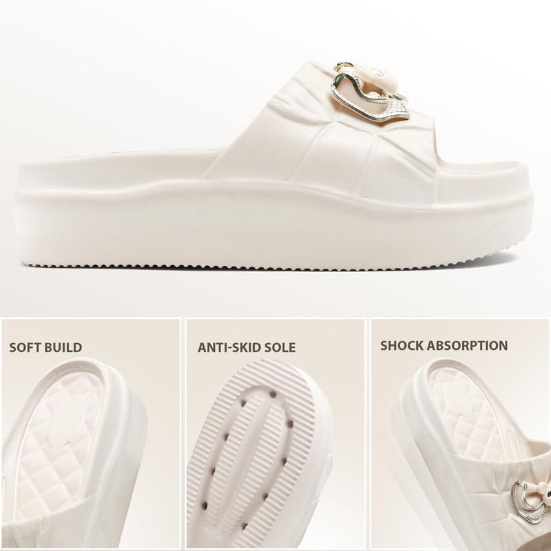Image of Slipper for Women and Girls Flip Flops Summer Anti Skid Soft Pvc Sole Slide Home Indoor Slippers for Bedroom chappal