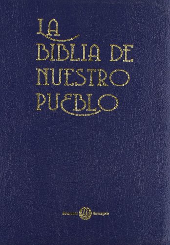 La biblia de nuestro pueblo. Estuche de piel azul con cierre