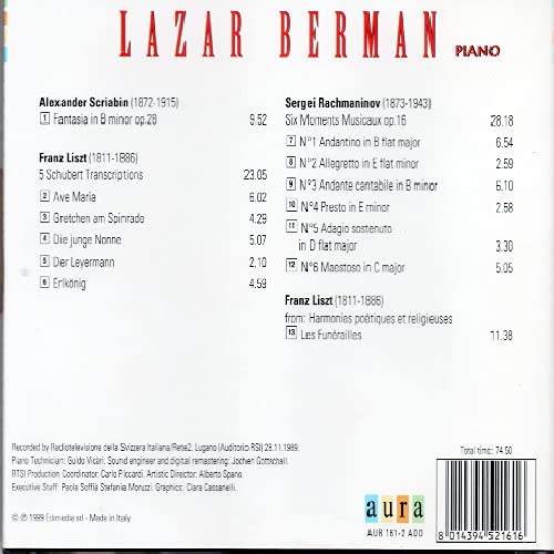 Laza Berman - Piano - Novo (Colecionador)