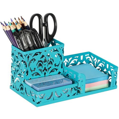 Organisateur de bureau à compartiments pour ranger crayons et courriers - 2