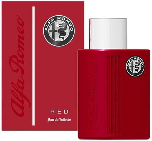 Alfa Romeo RED Eau De Toilette (75ml) | Citruses, Fruits, Amber Notes | Long Lasting Perfume