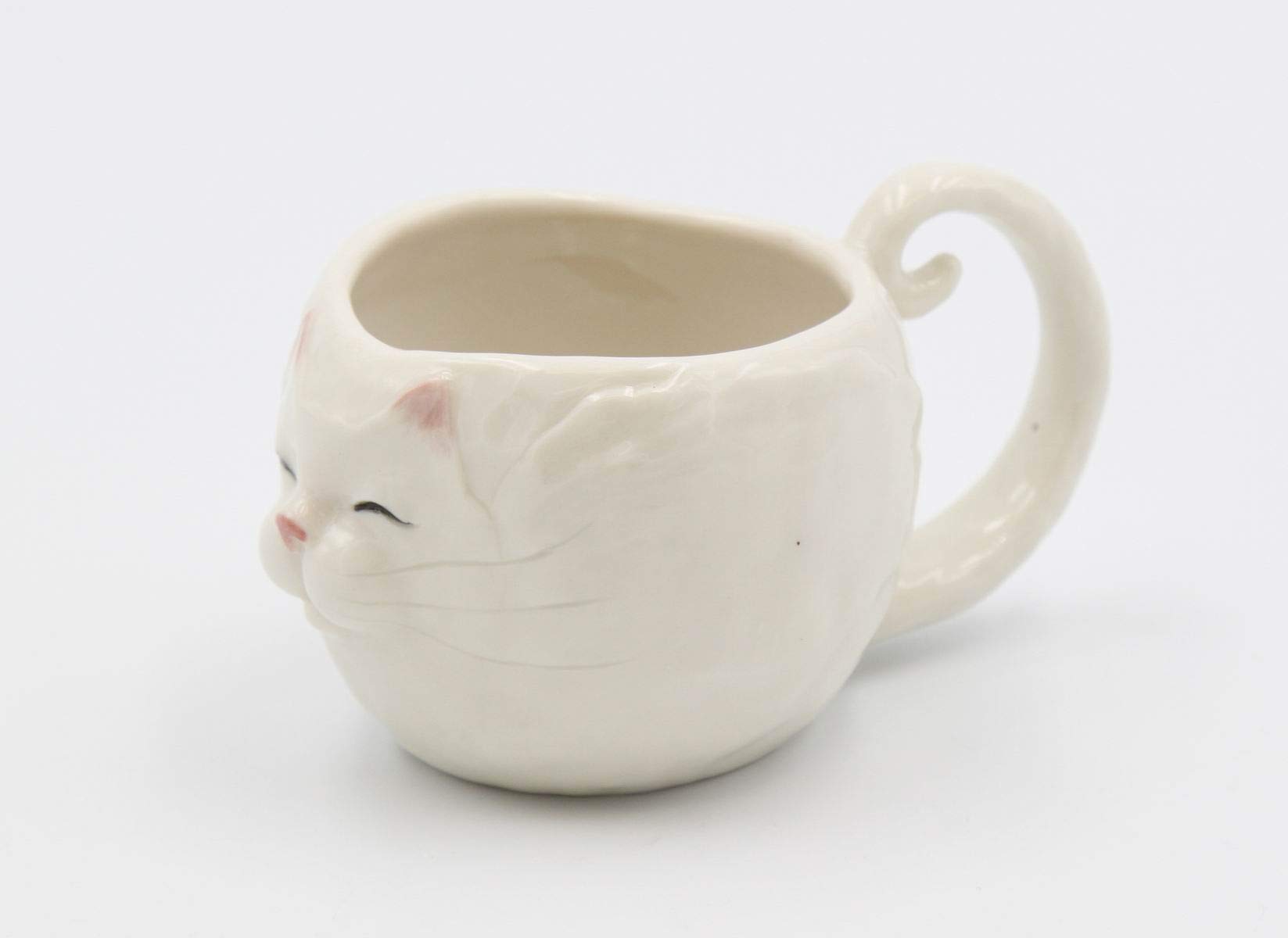 Cosmos Gifts 20780 Fine Porcelain Cute White Cat ...