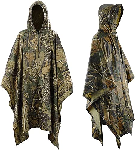 Listado de Impermeable Tipo Poncho los mejores 5. 44 Poncho de Lluvia Impermeable3 en 1,Poncho para Mochilero,Multifuncional Chubasquero Transpirable Ultrafino/Toldo Manta/Estera de Camping para Aire Libre Picnic Trekking...