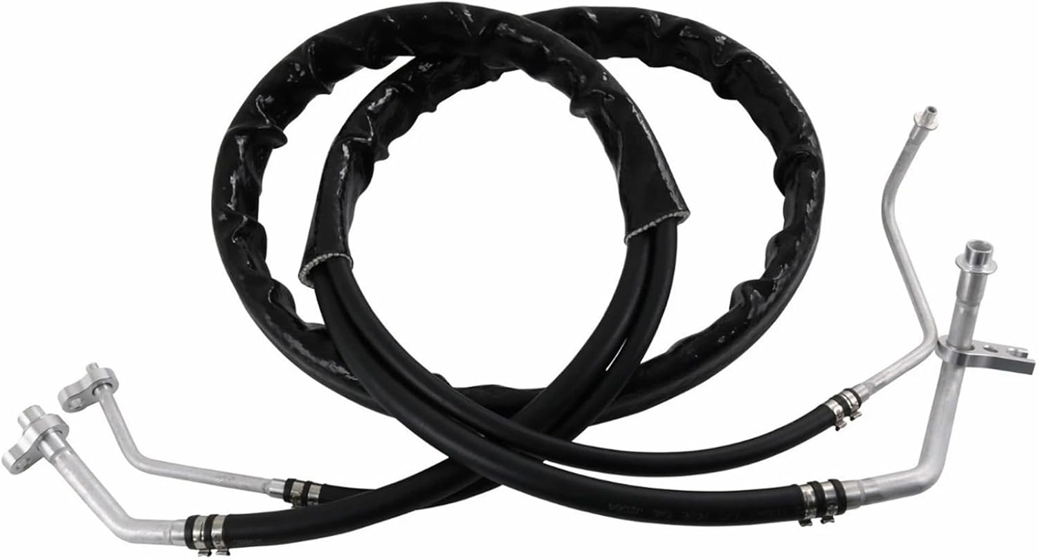 C68100 Rear Aux AC Lines Hoses Set for 2012~2019 Dodge Caravan Chrysler Town Country, Aftermarket Replacement Air Conditoning Hose Set