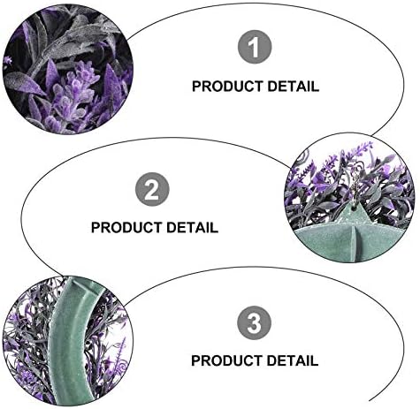 ABOOFAN Indoor Wreath Lavender Wreath Flower Wreath Artificial Christmas Wreath Christmas Door Wreath Christmas Reef For Xmas Holiday Wedding Home Decor Indoor Garland