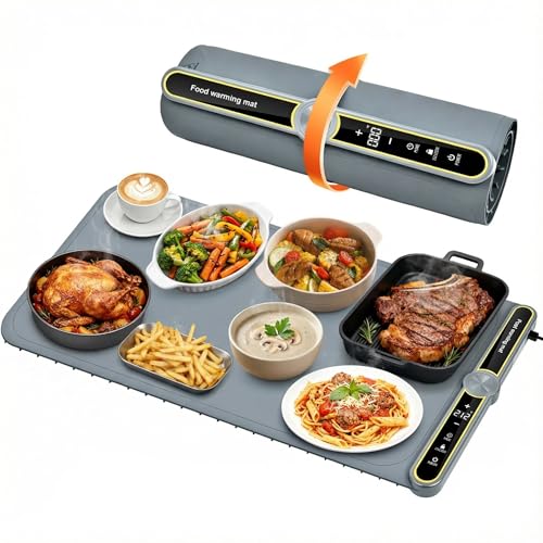 Plateau chauffant électrique portable tapis chauffant pour aliments - 2
