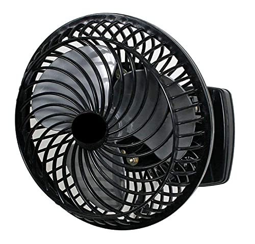 Image of STARVIN Wall Mounted Fan High Speed Kitchen Fan All Purpose 3 in 1 (Wall Fan, Table Fan, Ceiling Fan) Fan, 3 Speed Motor Wall Fan Copper Winding 9 inch, (Black Cutie) A@451