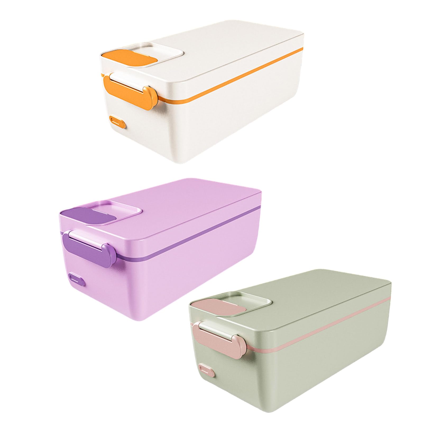 Pratico Riscaldamento Pranzo Organizzatori 3200mAh Scatola di Cibo A tenuta stagna 304Stainless Steel Studente Pranzo per Uso quotidiano Riscaldamento rapido Pasto