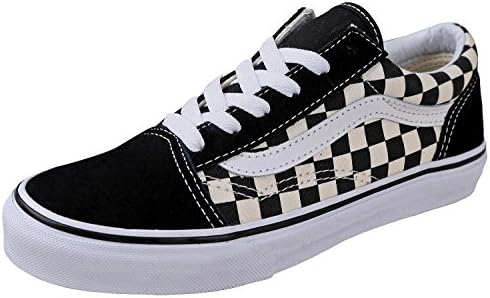 Vans VN-0A38HBPOS: Unisex-Child Old Skool Black/White Sneakers (11.5 M US Little Kid)